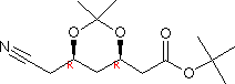 125971-94-0 (4r-Cis)-1,1-Dimethylethyl-6-  Cyanomethyl-2,2-Dimethyl-1,3-Dioxane-4-Acetate (Ats-8)