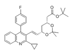 147489-06-3 t-丁基 (3R,5S)-7-[2- 环丙基-4-(4-氟苯基)喹啉-3-基]-3,5-异亚丙基二氧基-6-庚烯酸酯
