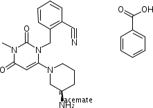 850649-62-6 2-[6-[3(R)  -氨基哌啶-1-基]-3-甲基-2,4-二氧代-1,2,3,4-四氢嘧啶-1-基甲基]苯甲腈