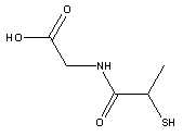 1953-02-2 N-(2-mercaptopropionyl)甘氨酸